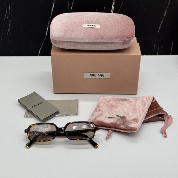 NEW MIU MIU MU11ZS 14L20I HAVANA SUNGLASSES MIU MIU SMU11Z 14L20I, MU 11ZS 14L20 - Picture 11 of 11